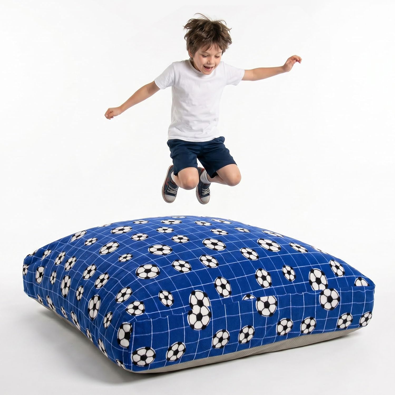 Sensory Crash Pad for Kids & Adult – Crash Mat with Foam Blocks, Removable