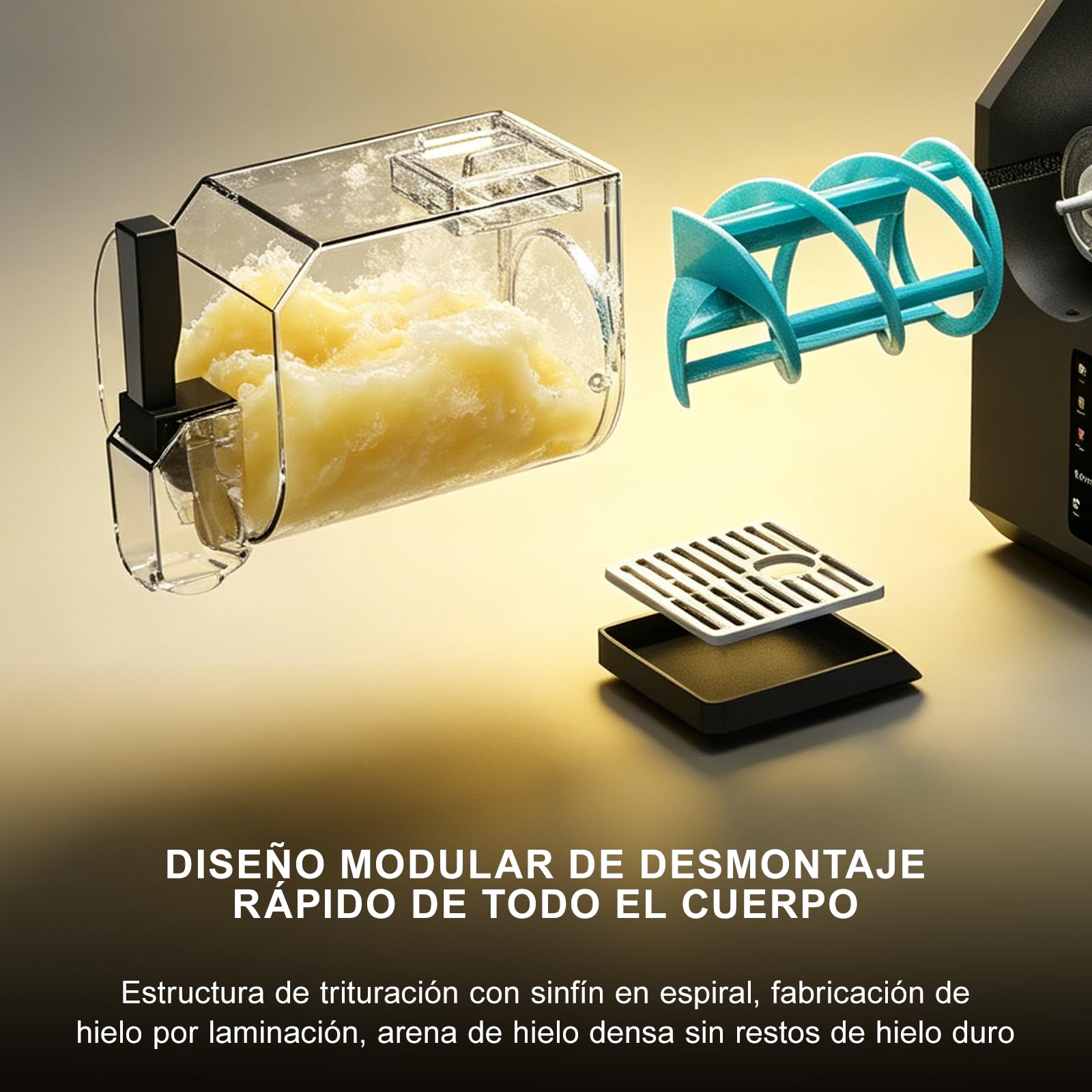 HBS-1901EU 1,9L Helados Y Máquina De Yogurt Helado, 6 Funciones, Máquina De Crema Helada, Mezclador De Batido, Para La Fabricación De Crema Helada, Jugo, Helado, Enfriamiento Rápido