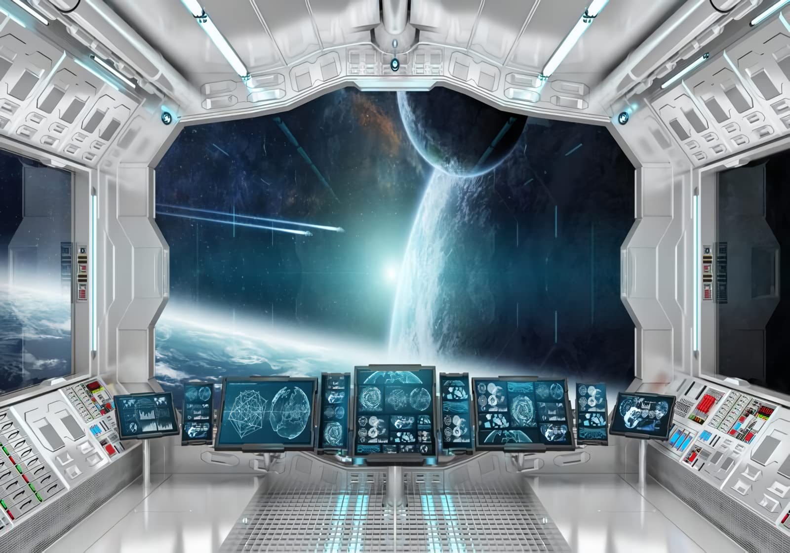 Tapisserie murale univers espace 3D intissé premium 350x245 cm