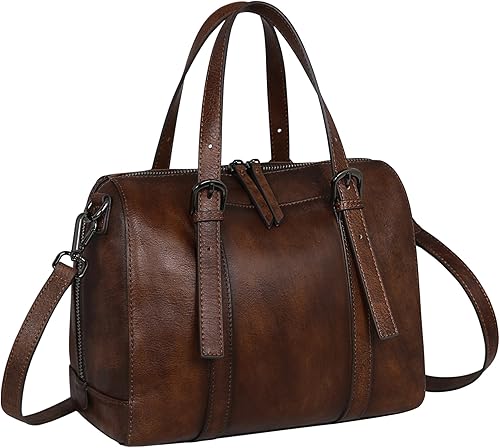 Iswee Bolsos de cuero genuino para mujer, bolso de hombro pequeño, bolso de lujo