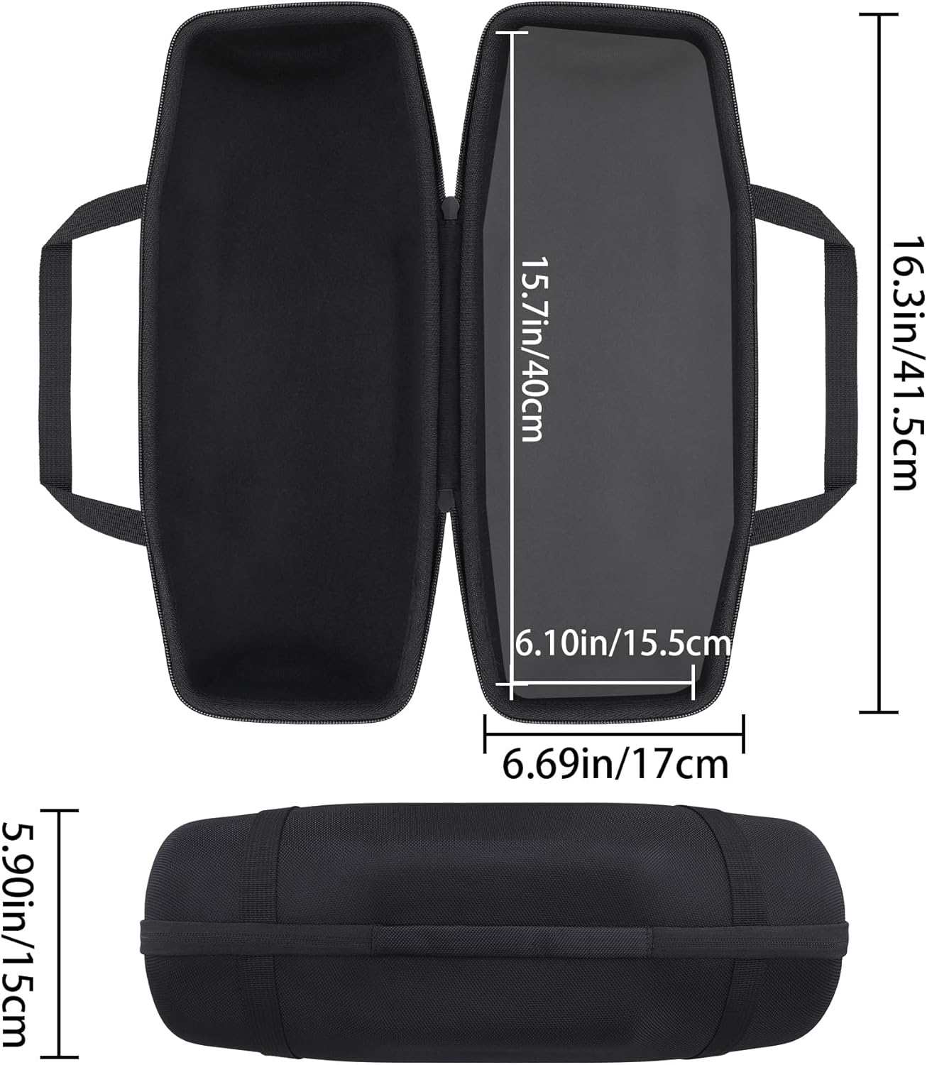 co2CREA Hard Travel Case Replacement for Xtreme 4 Portable Bluetooth Speaker (Black Case) - Image 5