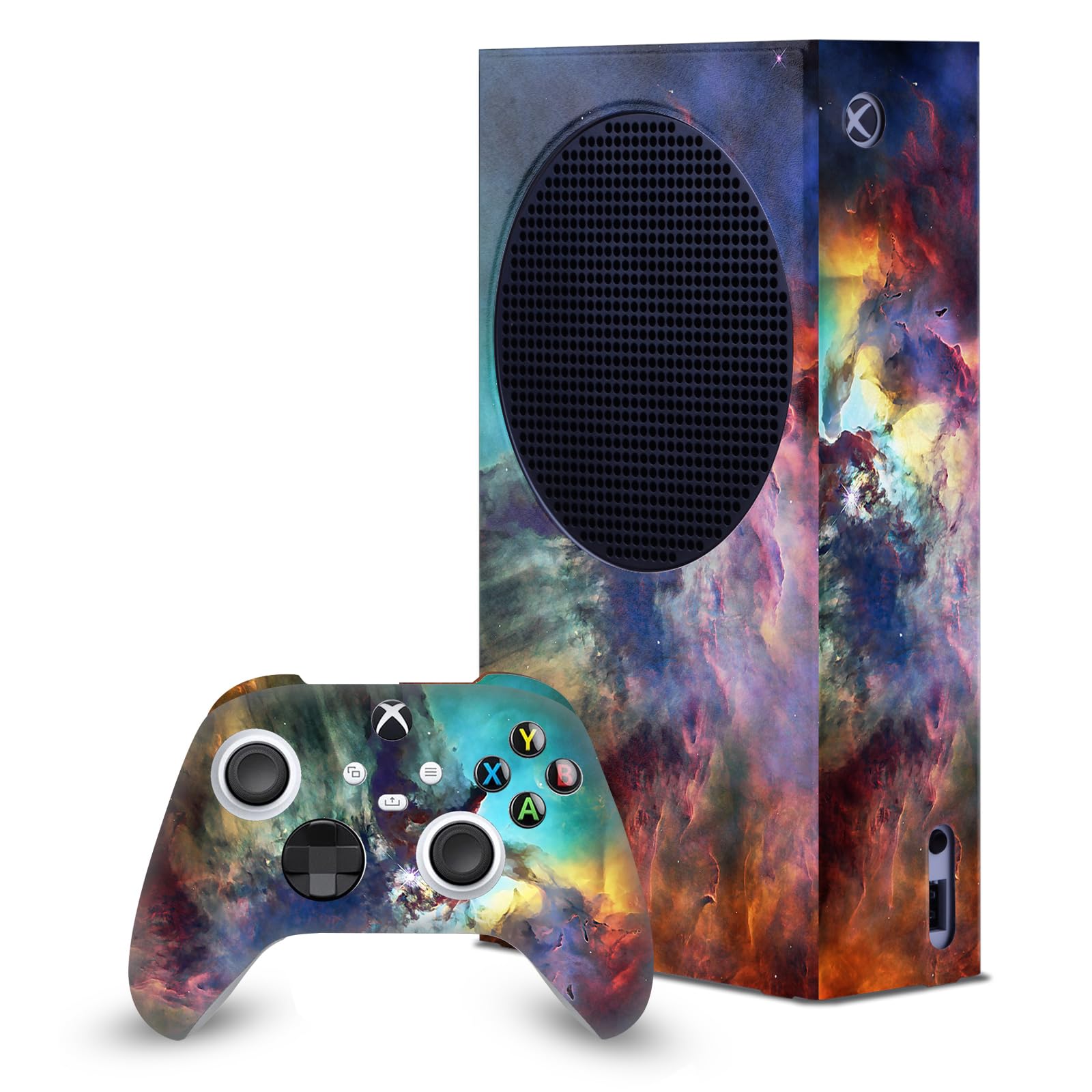 Head Case Designs Sous Licence Officielle Cosmo18 Nébuleuse de la lagune Mix Art Enveloppement De Console De Jeu Et Skins Pour Manette compatible avec Xbox Series S Console & Controller Bundle