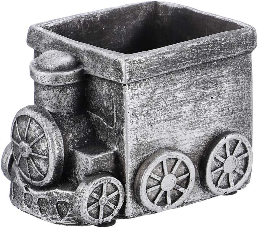GANAZONO Retro Car Succulent Planter with Drainage Hole Small Ceramic Flower Pot for Indoor Desk Patio Home Office Gardening Decoration