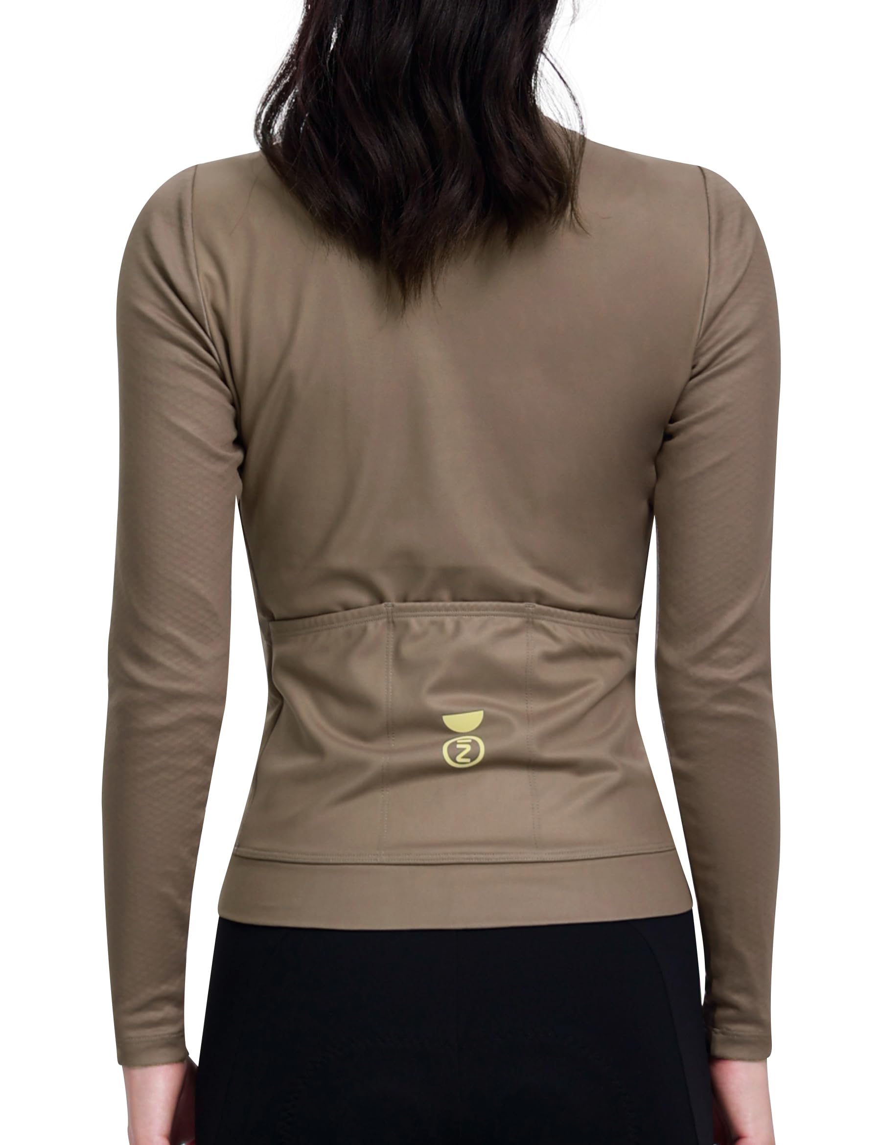 INBIKE Radtrikot Damen Langarm Fleece Winter Warm Atmungsaktiv Elastisch Slim Fit Cycling Jersey mit Rückentasche Reflektierendem Design Fahrradtrikot für Fahrrad Outdoor