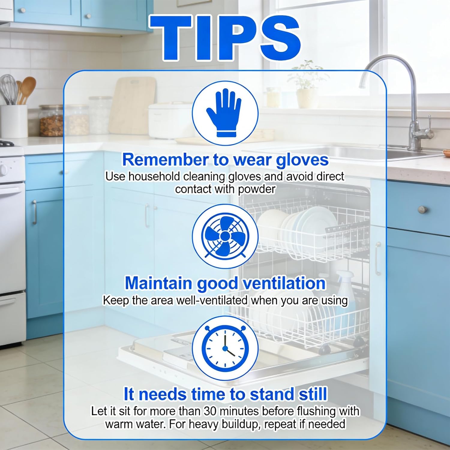 Sink and Drain Cleaner Powder: Unscented Fast Foaming Drain Clog Remover for Kitchen, Bathroom Pipes & Floor Drains | for Routine Home Plumbing Maintenance (4×110g) - Image 8