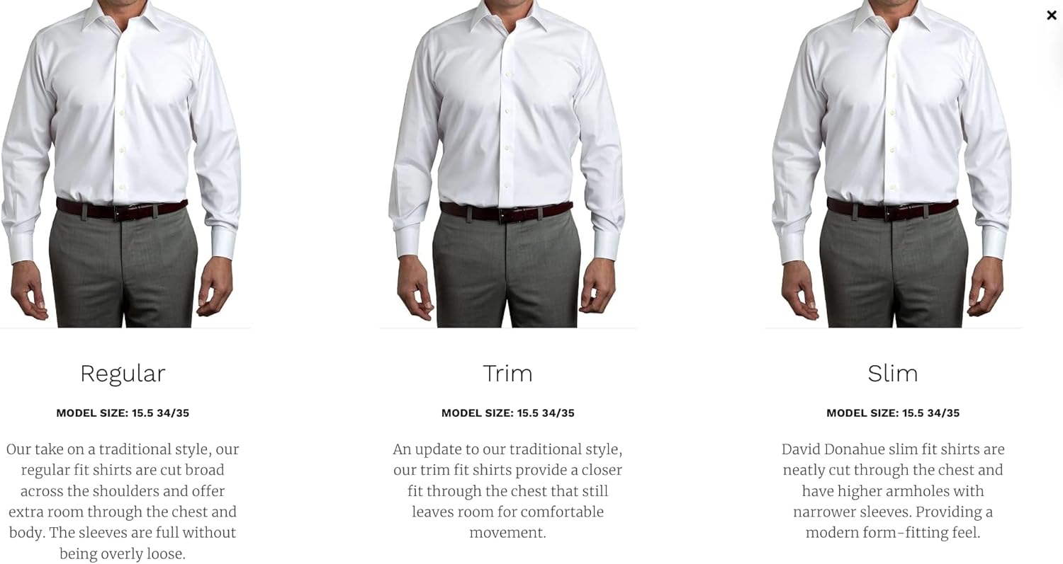 David Donahue Men's Regular Fit Boxed French Cuff Formal Shirt - Image 4