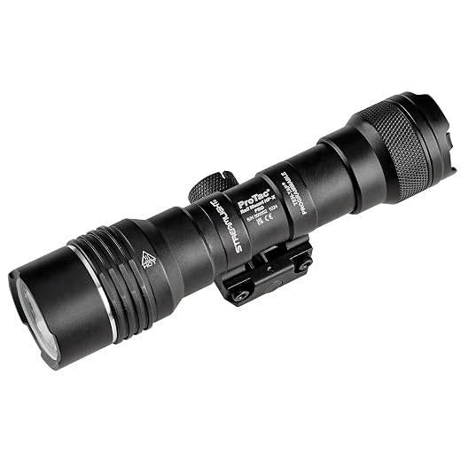 Streamlight 89015 ProTac Rail Mount HP-X Pro 800-Lumen 105000-Candela Tactical LED Flashlight, Jack-Cap Switch, for Picatinny Rails, M-LOK Mount, Black