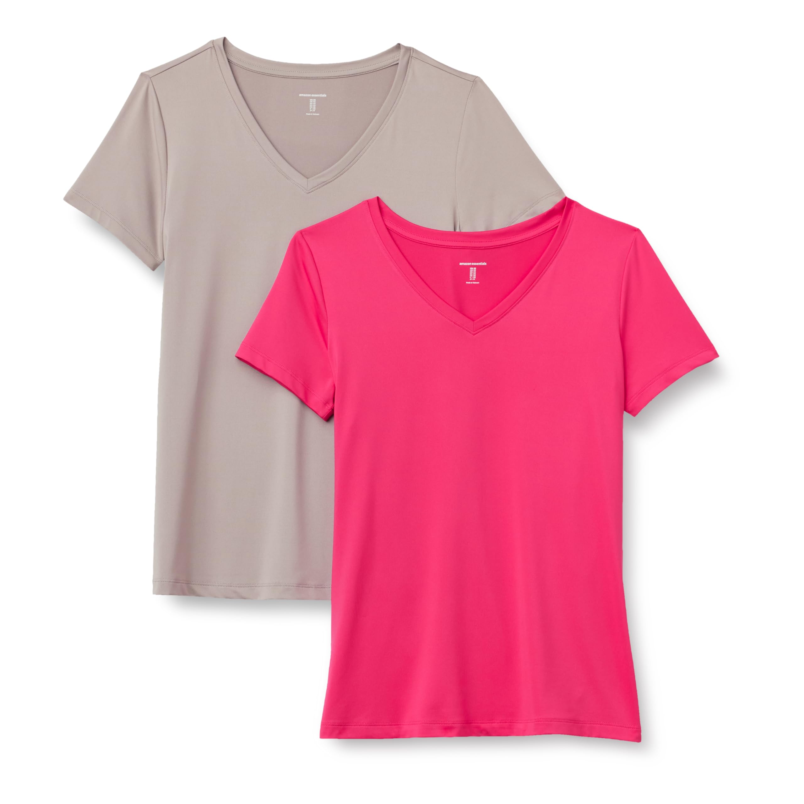 Amazon Essentials Mujer Camiseta Elástica de Secado Rápido, Manga Corta y Cuello en V (Hay Tallas Grandes) — view 16