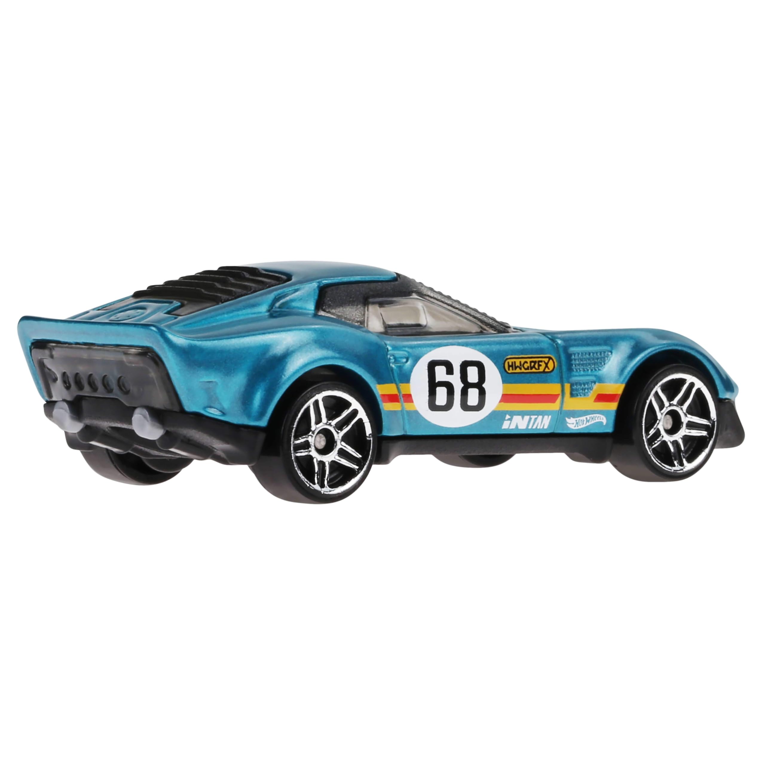 Hot Wheels Samochody zabawki 10-pak aut wyścigowych w skali 1:64, takich jak Corvette, Lamborghini, McLaren i oryginalne modele Hot Wheels, HYM96 | Zestaw 10 pojazdów w skali 1:64, zawiera Hot Wheels Originals i oficjalnie licencjonowane samochody
