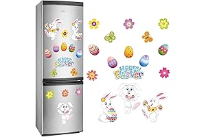 Whaline 16Pcs Easter Refrigerator Magnets