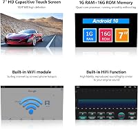 CAMECHO Android 13 Autórádió CarPlay-vel VW Golf Polo Tiguan, 7" Érintőképernyő, Navigáció, Bluetooth, USB, Tolatókamera 5