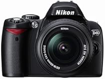 Nikon D40 6&period;1MP Digital SLR Camera Kit with 18-55mm f&sol;3&period;5-5&period;6G ED II Auto Focus-S DX Zoom-Nikkor Lens &lpar;Renewed&rpar;