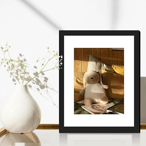 Vista 154 de Picrit Juego de 7 portarretratos de 5 x 7 pulgadas, para exhibición de 5 x 7 con paspartú o de 4 x 6 sin paspartú, marcos de fotos para montaje