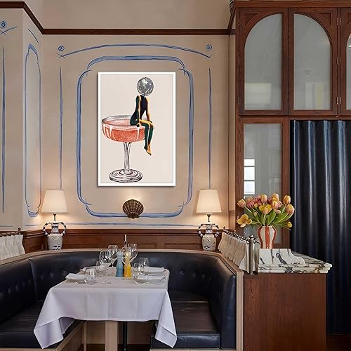 Miniatura 5 de Póster de cabeza de bola de discoteca, impresión Funky Disco de los años 70, arte de pared retro, obra de arte digital, impresión de bola de espejo