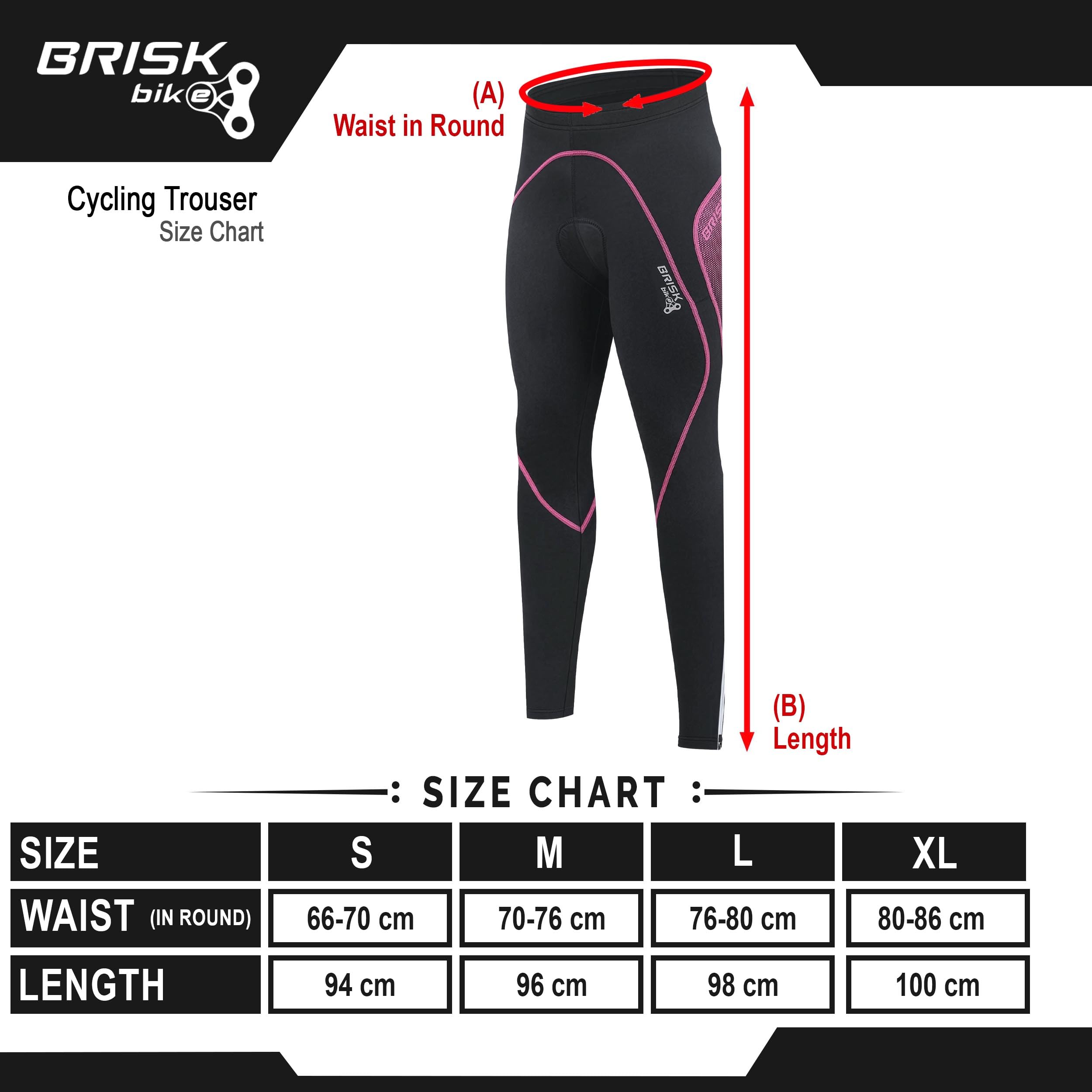 Brisk Bike Donne Collant Ciclisti Termici Pantaloncini Lunghi Leggings Biciclette Collant da Bicicletta Imbottiti
