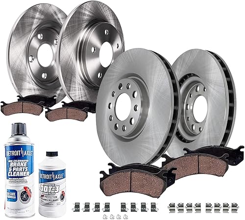 Miniatura 34 de Detroit Axle - Kit de frenos para 2005-2010 Scion TC Rotores de freno de disco delantero y trasero pastillas de freno de cerámica con hardware 2006