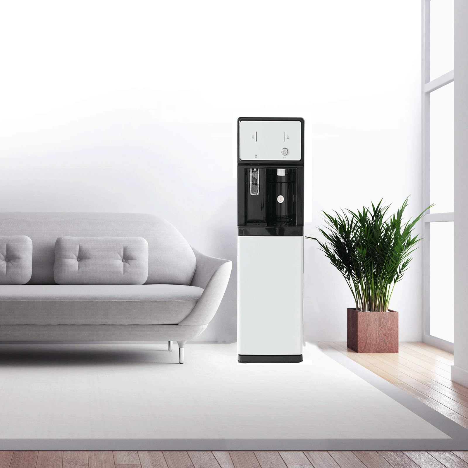 Fontaine A Eau Unité Autonome Alimentée par Le Réseau Fontaine Eau Fraiche, Distributeur d'eau Chaude Et Froide,Prise De Courant Requise pour La Maison Et Les Petites Entreprises