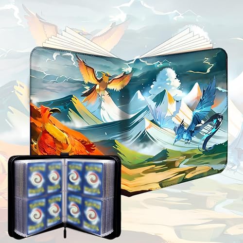 Miniatura 1 de Carpeta de tarjetas coleccionables 4 bolsillos para tarjetas intercambiables, libro de coleccionista de tarjetas portátiles, se adapta a 440