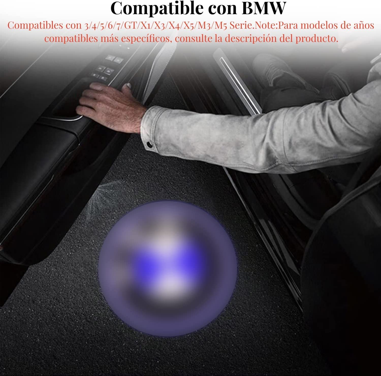 Autodeur Logo Licht Projector voor Peugeot 3008 4008 5008, Welcome Light HD Car Door Lights Logo Projector, Projector Light Welcome Instapverlichting Accessoires,4PCS