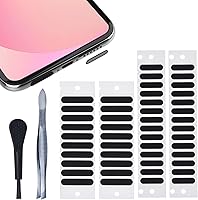 Vista 1 de 48 calcomanías universales de malla para altavoz de teléfono, compatibles con iPhone 17, 16, 15 Pro Max, iPhone 14, 13, 12, Samsung Galaxy S23-S20