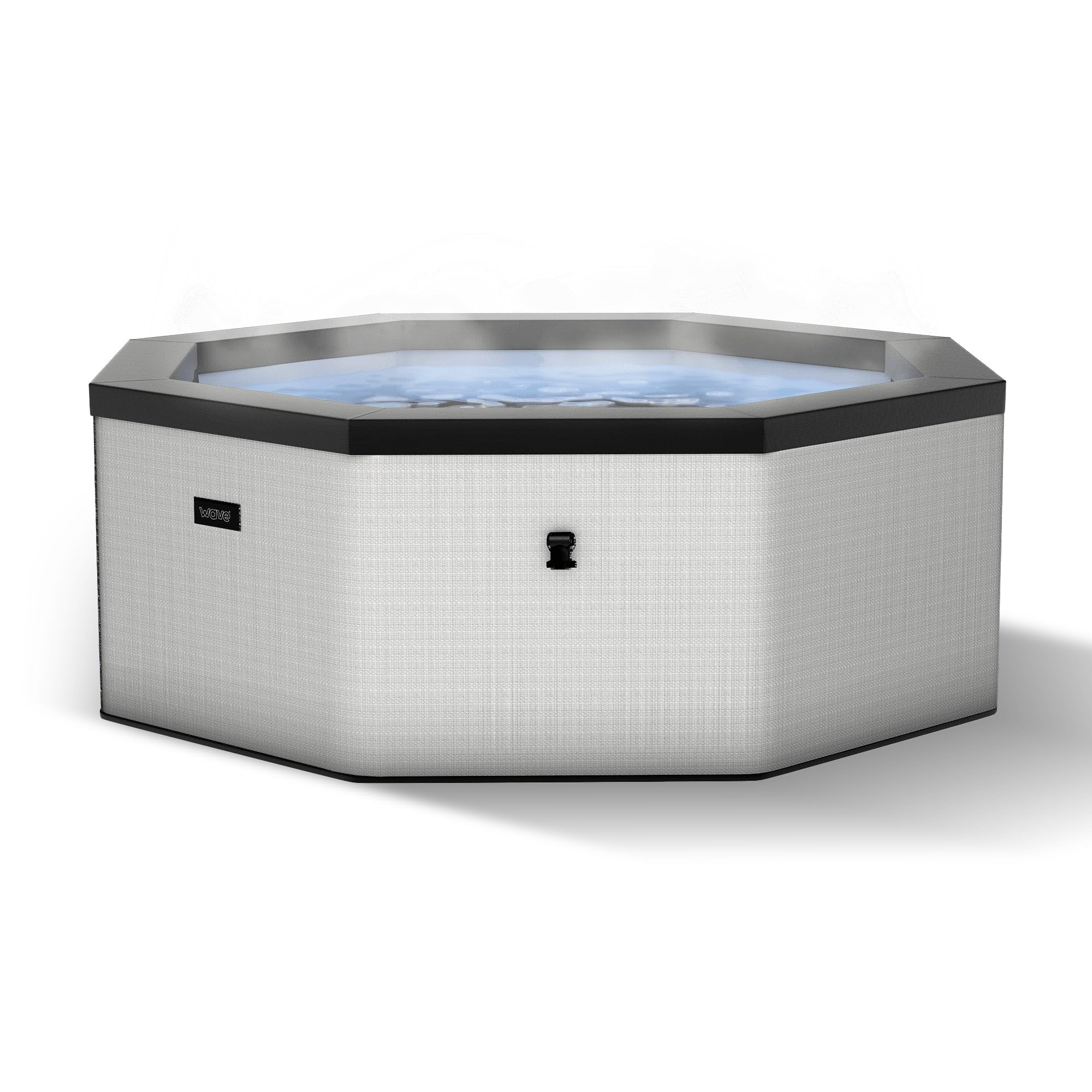Wave Eco Foam SPA | SPA portátil al Aire Libre con Calentamiento rápido | Material de PVC Duradero | Fácil configuración (como, Gris Grafito | 6 Personas)
