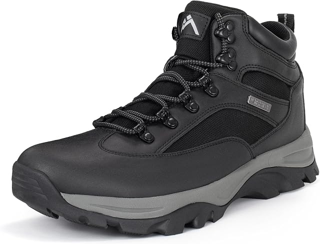 CC-Los Men's Waterproof Hiking Boots Outdoor Backpacking Boot Relaxed Fit Lightweight Size 7-13.5