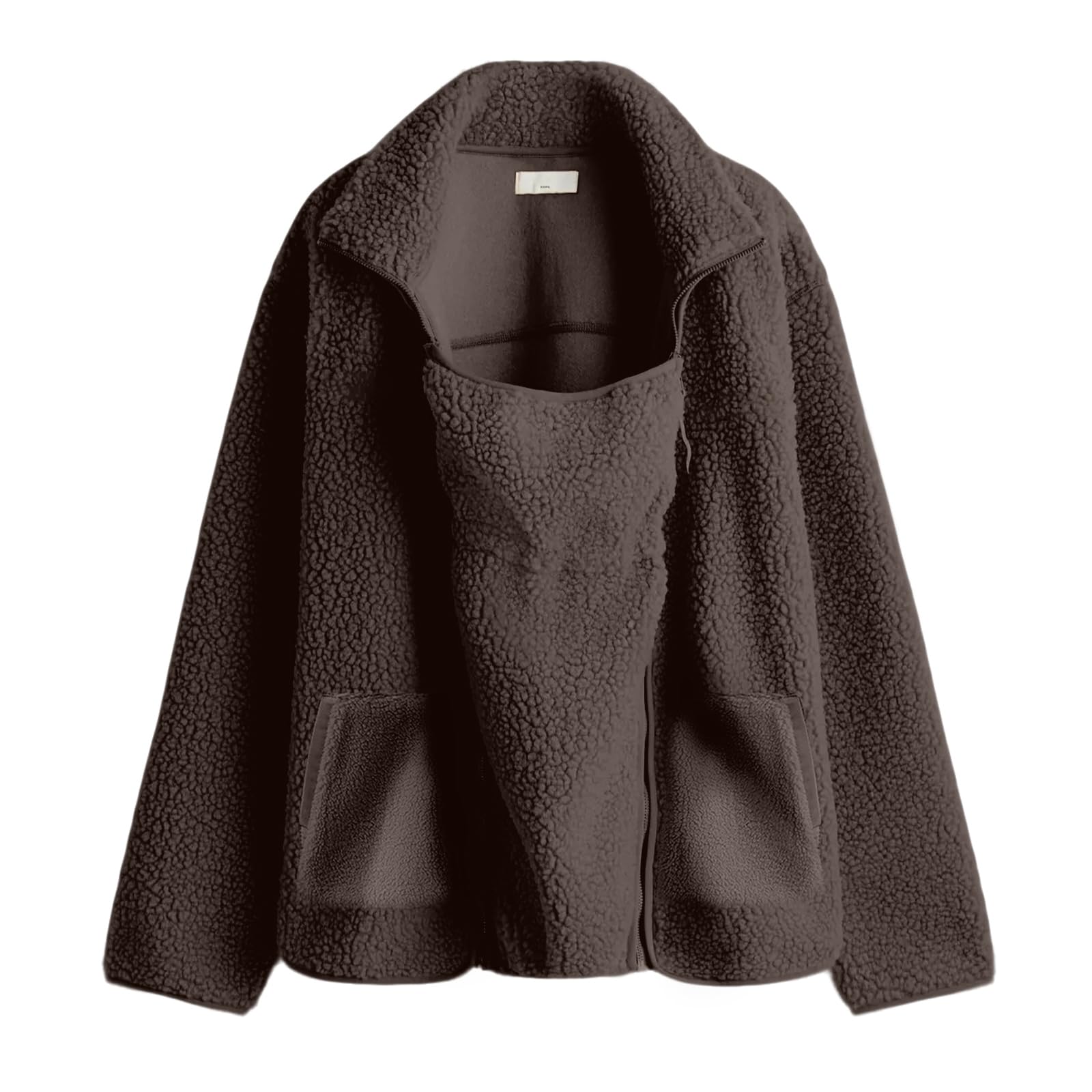 Tragejacke Winter Teddyfleece Jacke Damen Winterjacke Schwangerschaft