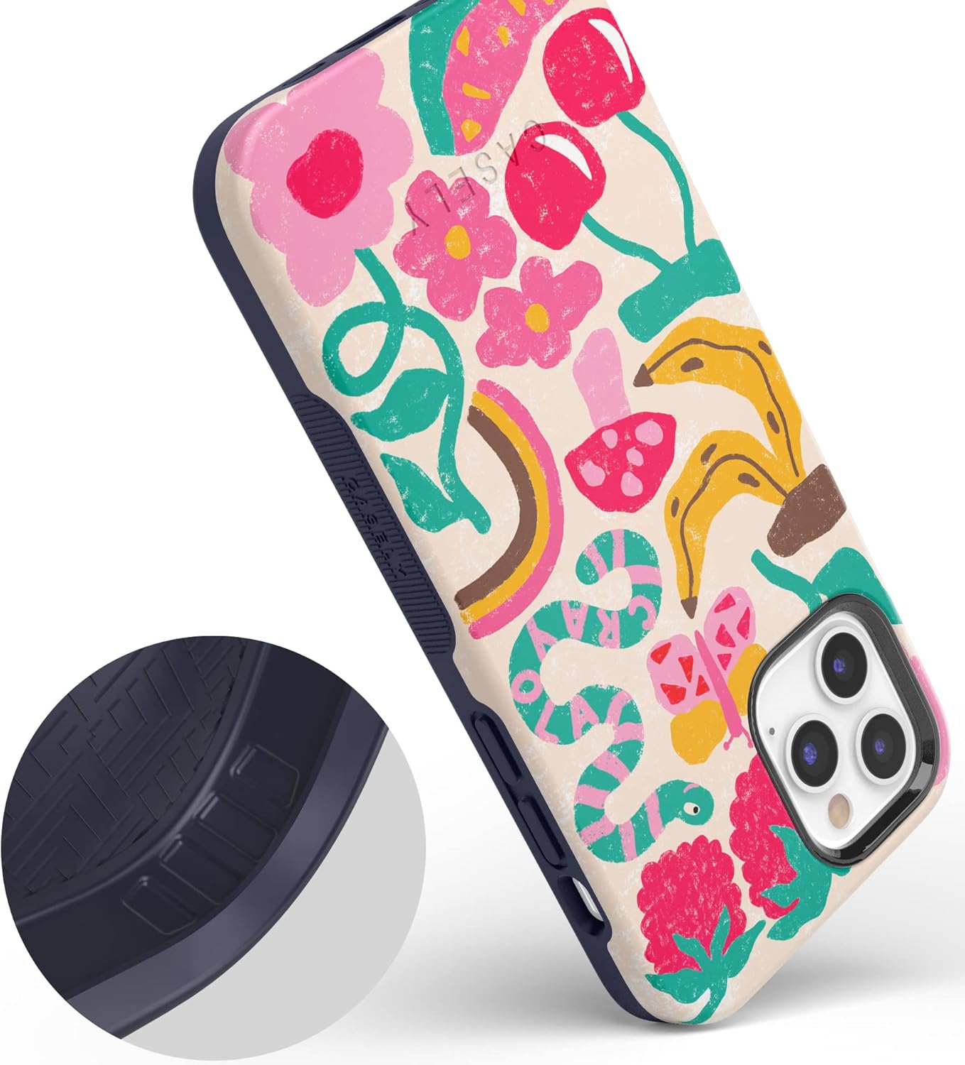 Casely iPhone 11 Pro Case | Doodle Bug | Crayola Crayon | Bold Protective Design
