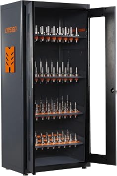 Large Capacity CNC Tool Storage Cabinets with Lock, CAT/BT40 CNC Tool Storage Rack, Mass Storage CNC Tool Holder Keeper for Storehouse Factory Garage Machining Centers