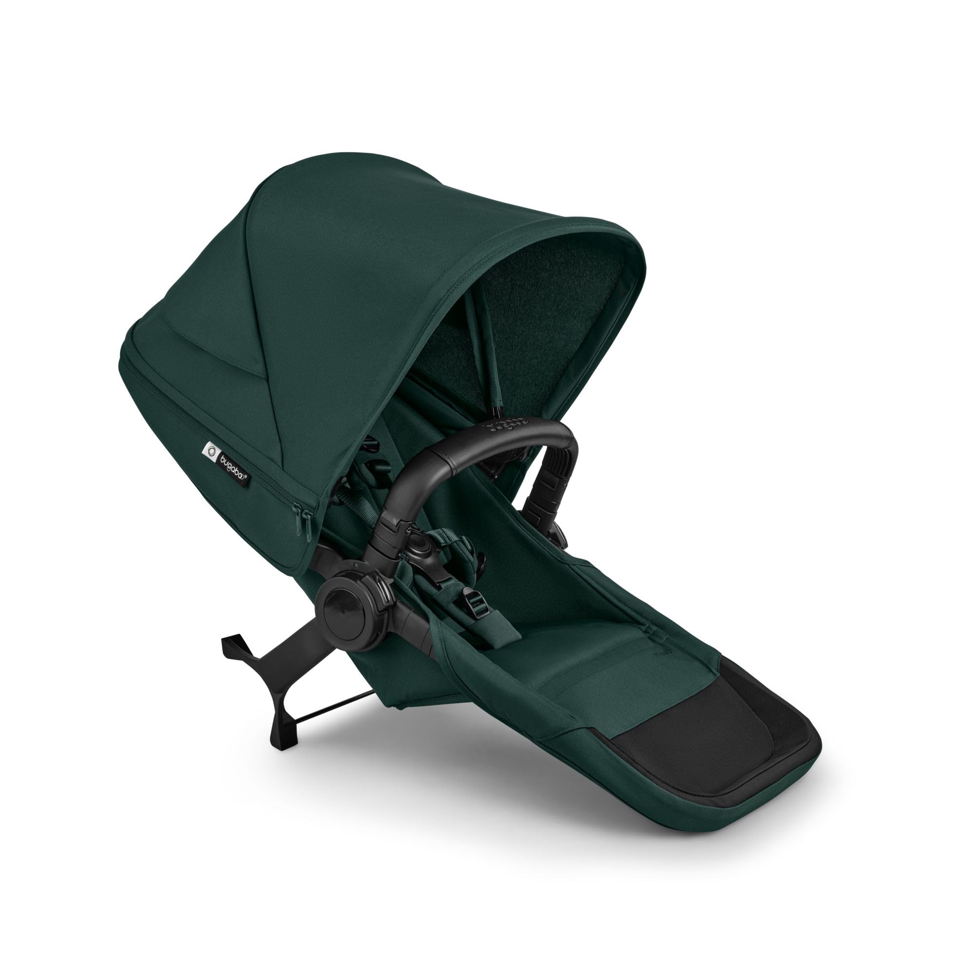 Bugaboo Donkey 6 Double Erweiterungsset, Doppelkinderwagen mit wendbarem Sitz, Fern Green