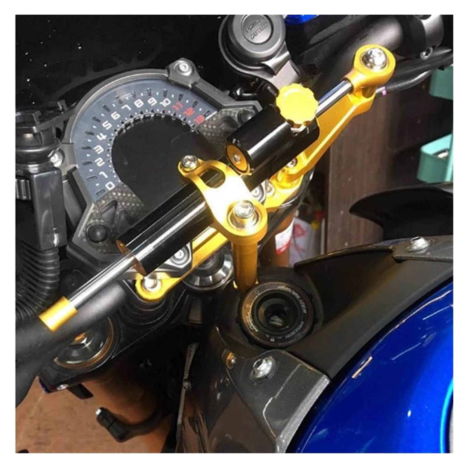 for Ducati 848 CNC Steering Damper Stabilizer Bracket Set Saftety