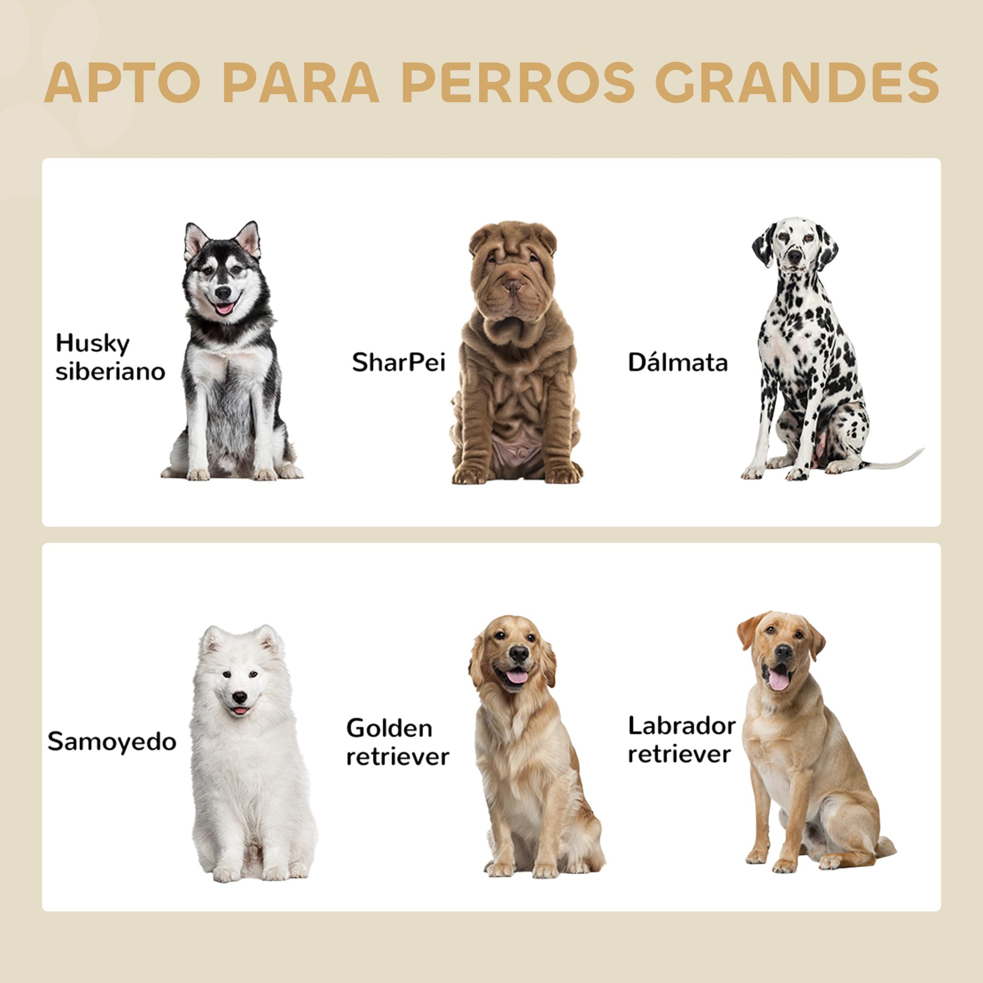PawHut Comedero Perro Elevado con 2 Cuencos de Acero Inoxidable 2x2000 ml Comedero Elevado para Perros Grandes con 2 Puertas y Almacenamiento Oculto Blanco