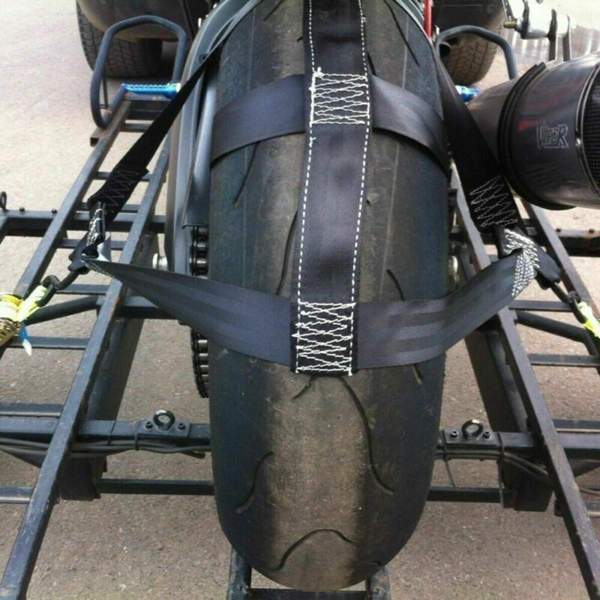 RACEFOXX Lenker Abspanngurt, Motorrad Transportsicherung, Gurt