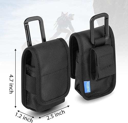 Miniatura 7 de Xxerciz Funda para Garmin inReach Mini/Mini 2, funda protectora de nailon con trabilla para cinturón para exteriores, montañismo, senderismo,