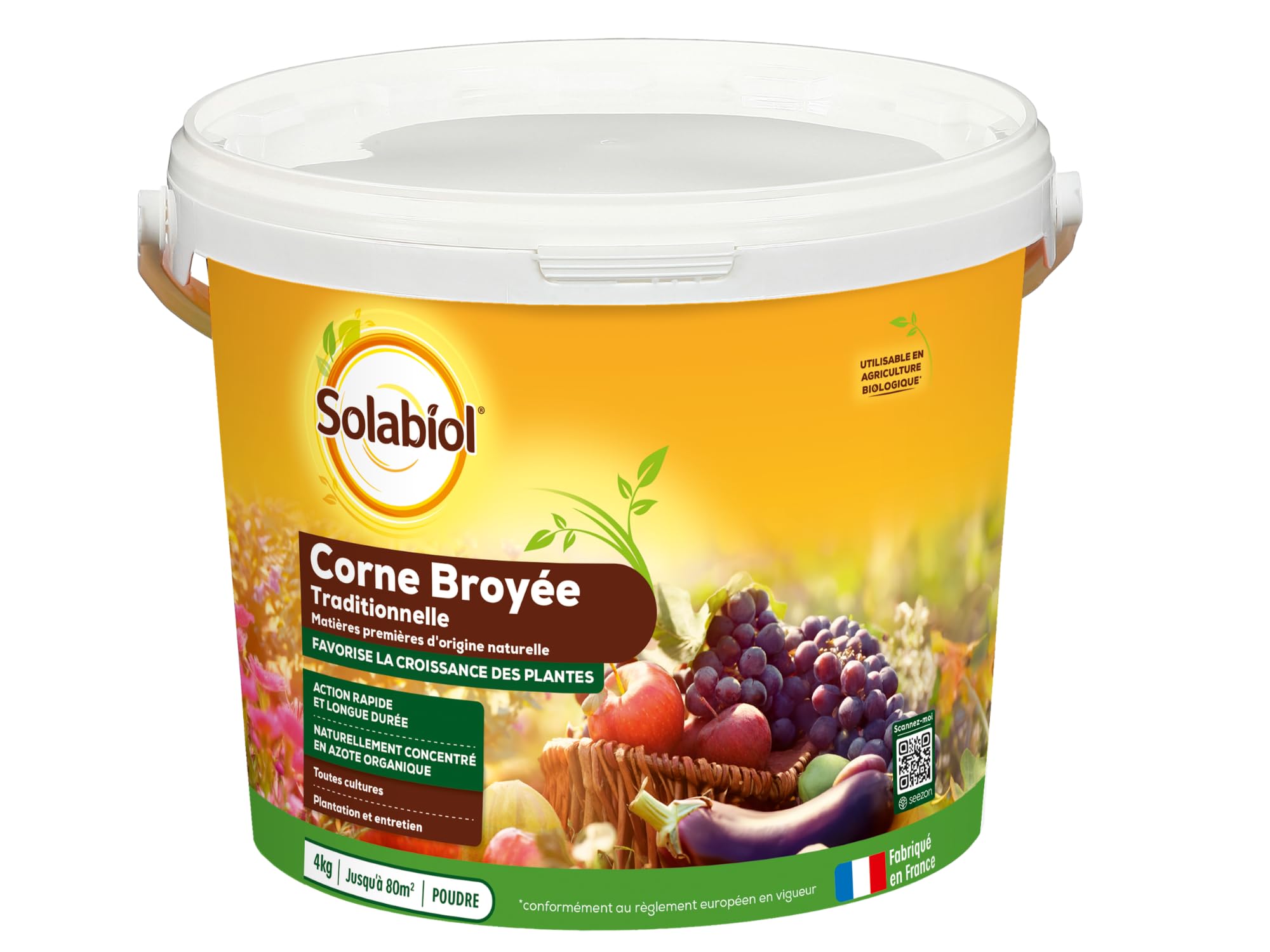 SBM SOLABIOL CORNE D Origine NATURELLE SEAU 4 KG SOCOR4