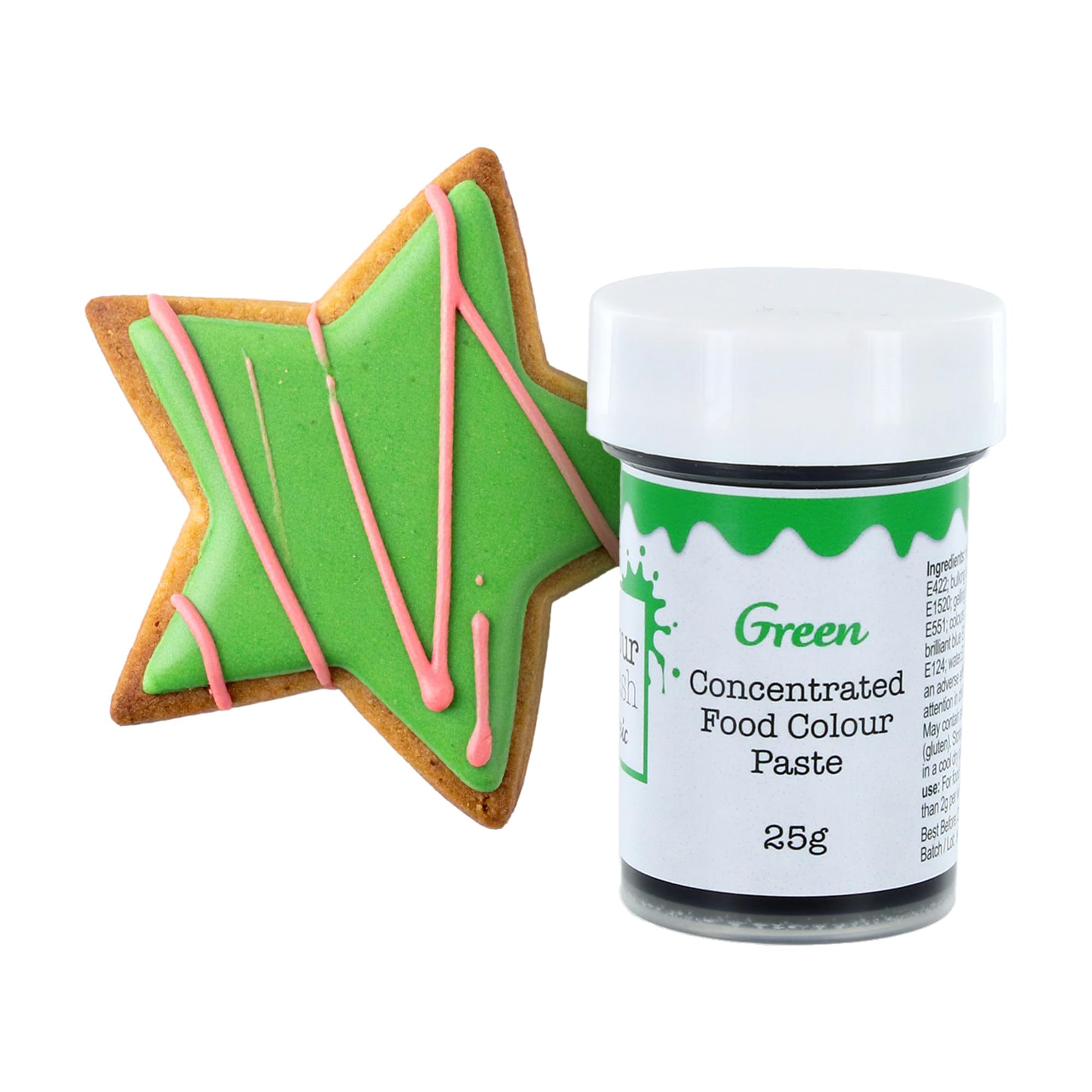 Concentrated Food Colouring Paste | Green | Vibrant Edible Colour For Baking, Colours Fondant, Buttercream, Cake Mix - 25g