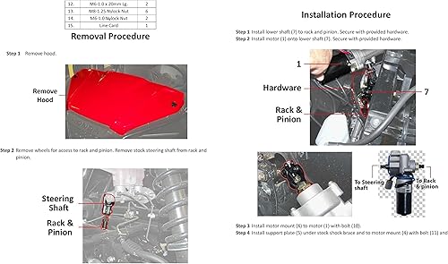 Miniatura 4 de Rugged Kit de dirección asistida eléctrica delantera para Honda Pioneer 520/500, es un sistema atornillado, se deshace de la sacudida de la