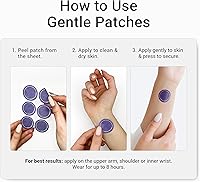 Vista 2 de Parches de apoyo GLP-1, control de peso, parches transdérmicos, berberina, canela, extracto de té verde, vitaminas B, 30 unidades, suministro de 1