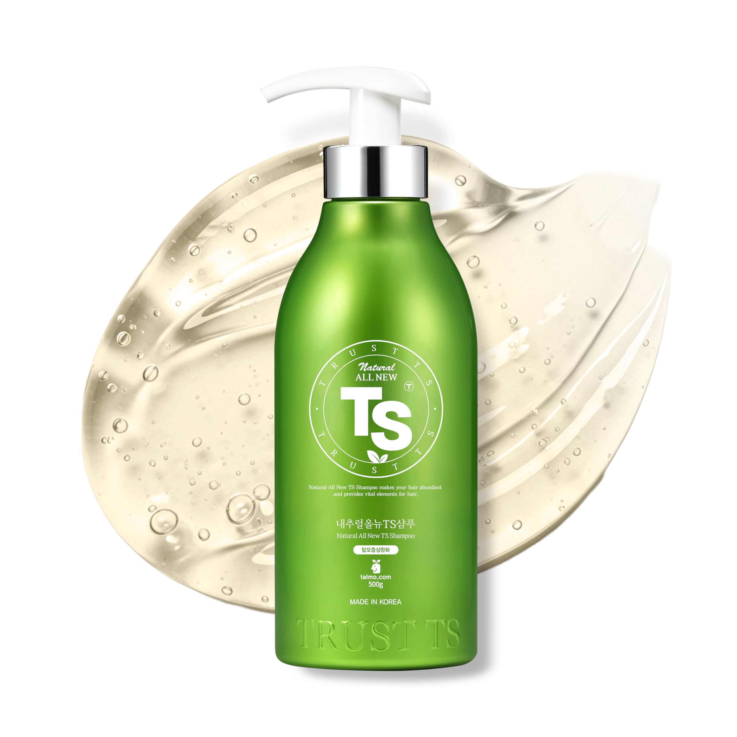 TS Natural All New TS Shampoo | Korean Shampoo for Sensitive Scalp | Hair & Scalp Care with Salicylic Acid and Natural Ingredients | Sulfate-Free