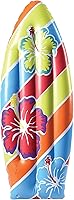U.S. Toy 3ft Inflatable Surfboard - Luau Beach Party Decor, Tropical Hawaiian Pool Toy, Durable Vinyl for Ages 3+ (1-Pack)