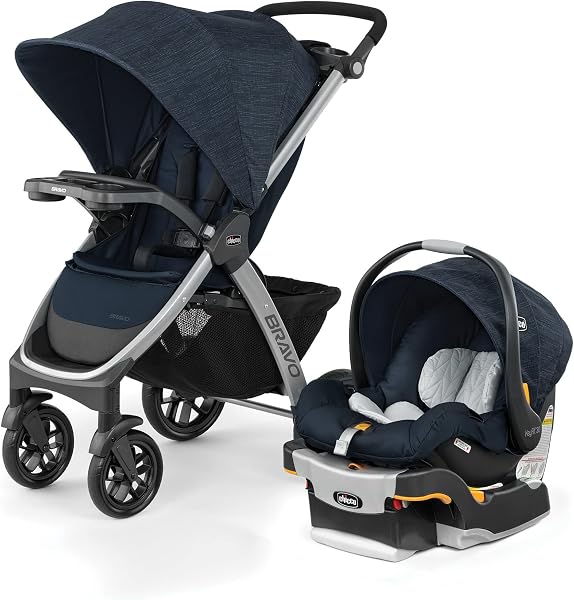 Chicco Bravo 3-in-1 Travel System Quick-Fold Stroller