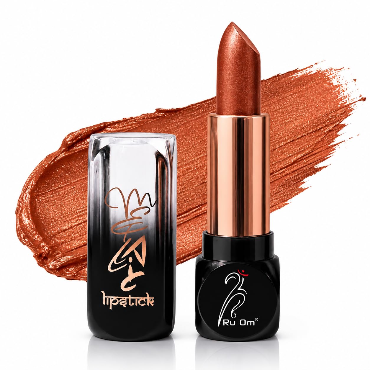 Sterling Metalic Lipstick | Long-Lasting Lipstick | Metalic & Glitter Shine | Hydrating & Lightweight Formulated | Bronze Copper Metallic Shade - 3.5g-image-9