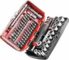 FAcom 1/4 メトリック ウルトラコンパクトラチェット、ソケットセット