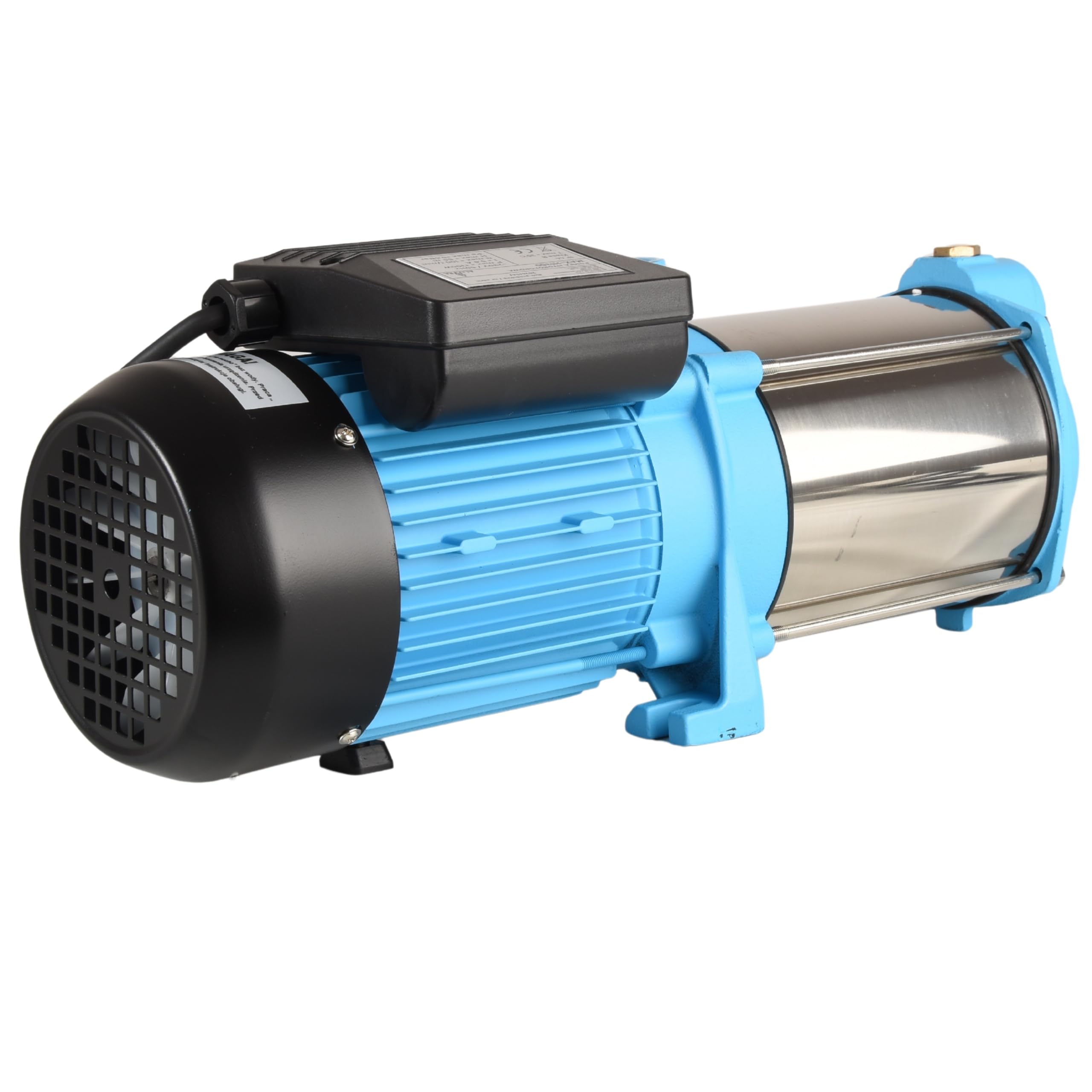 Wasserpumpe MAX-H 1300 (1300 W, 6000 l/h Förderleistung, 55 m Förderhöhe) - für Sauberes Wasser - Hauswasserwerk Gartenpumpe Bewässerungspumpe Regenwasserpumpe
