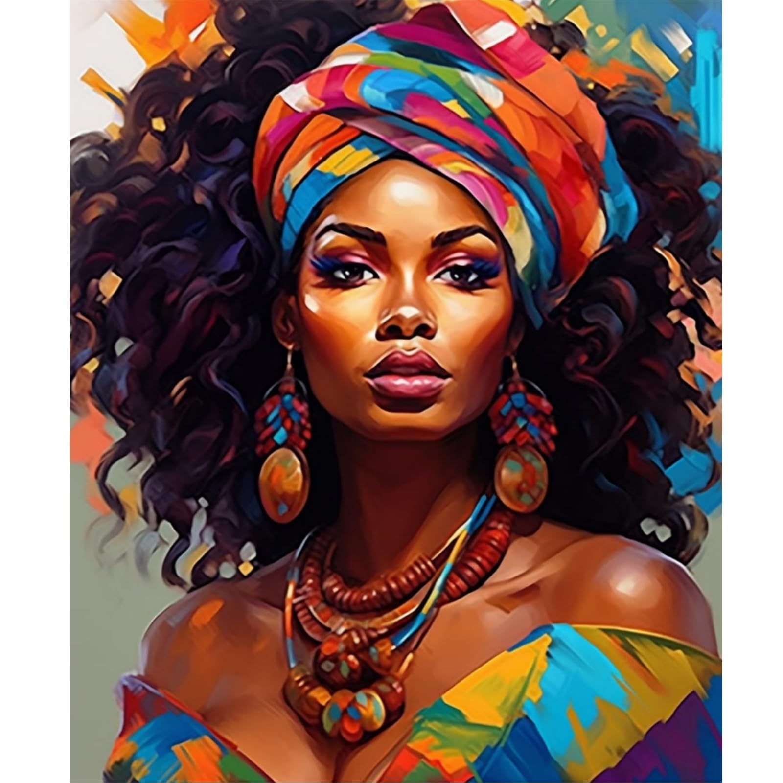 Wishtokee Pintar por Numeros Adultos Niños,DIY Pintura por Numeros Cuadros para Pintar por Numeros Kit con Pinceles y Pinturas Acrilicos, 40x50cm