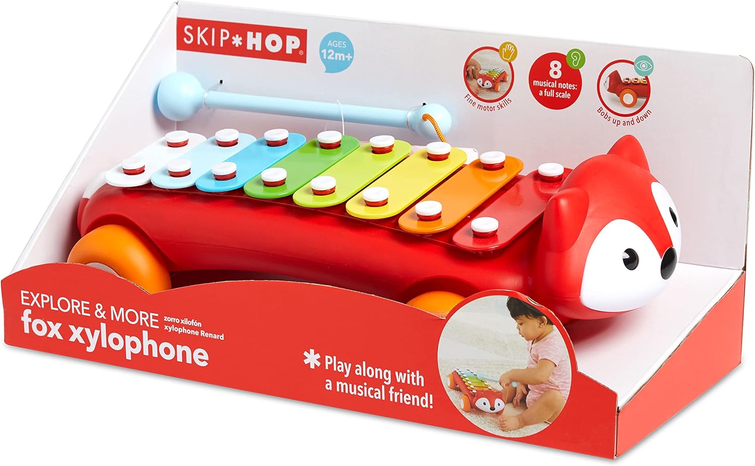Skip Hop Xylophone Baby Toy, Explore & More, Fox