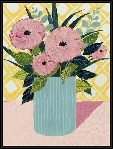 Miniatura 18 de Amanti Art Framed Canvas Wall Art 24x18 Retro Bouquet I by Grace Popp, Framed Wall Art Canvas, Flowers Artwork, Traditional Decor, Medium Poster