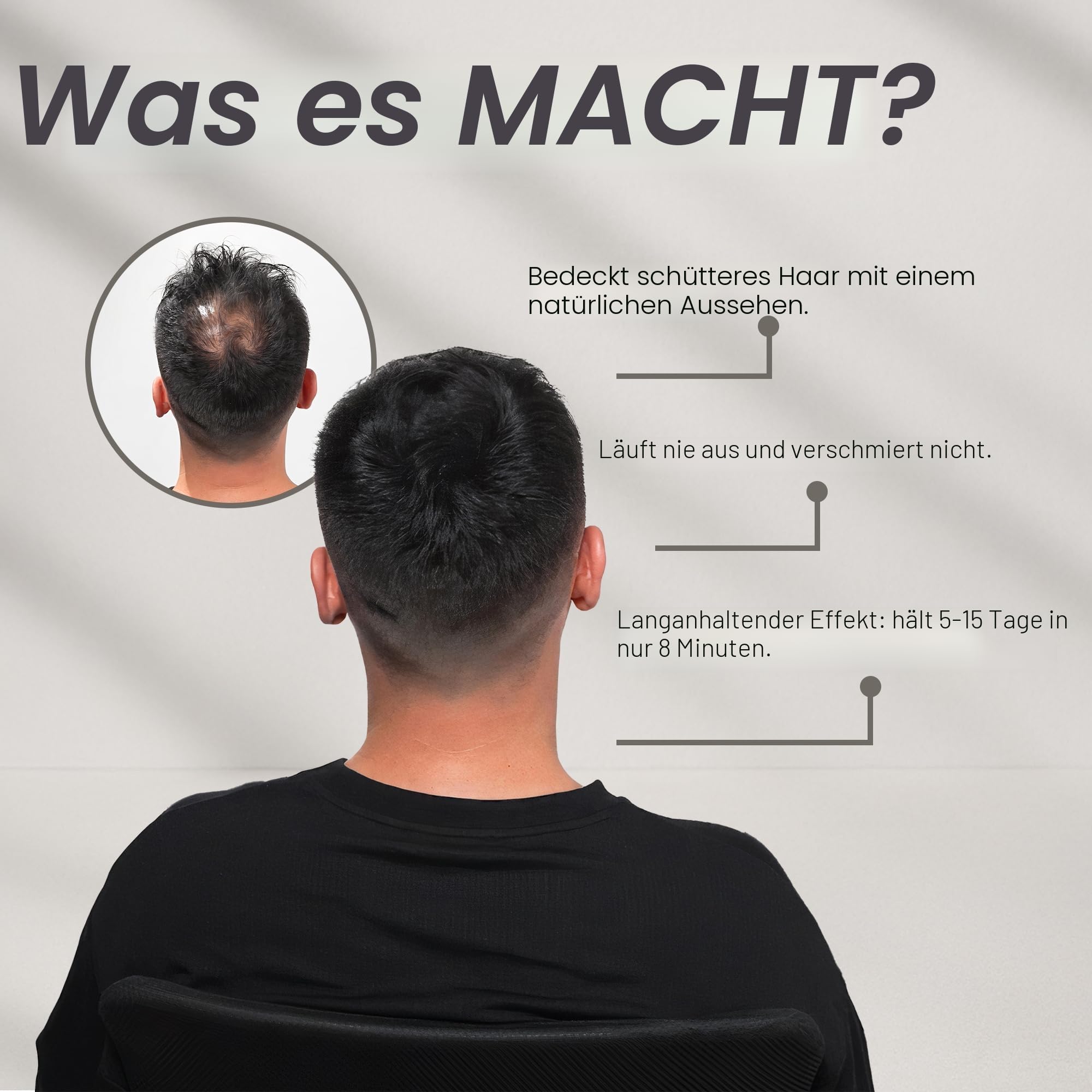 BATCI Hair Concealer Cream - Sofortige Abdeckung von kahlen Stellen & Ansatz-Ausbesserung - Wasserdichter, natürlich aussehender Kopfhaut-Concealer für dünner werdendes Haar - langanhaltend