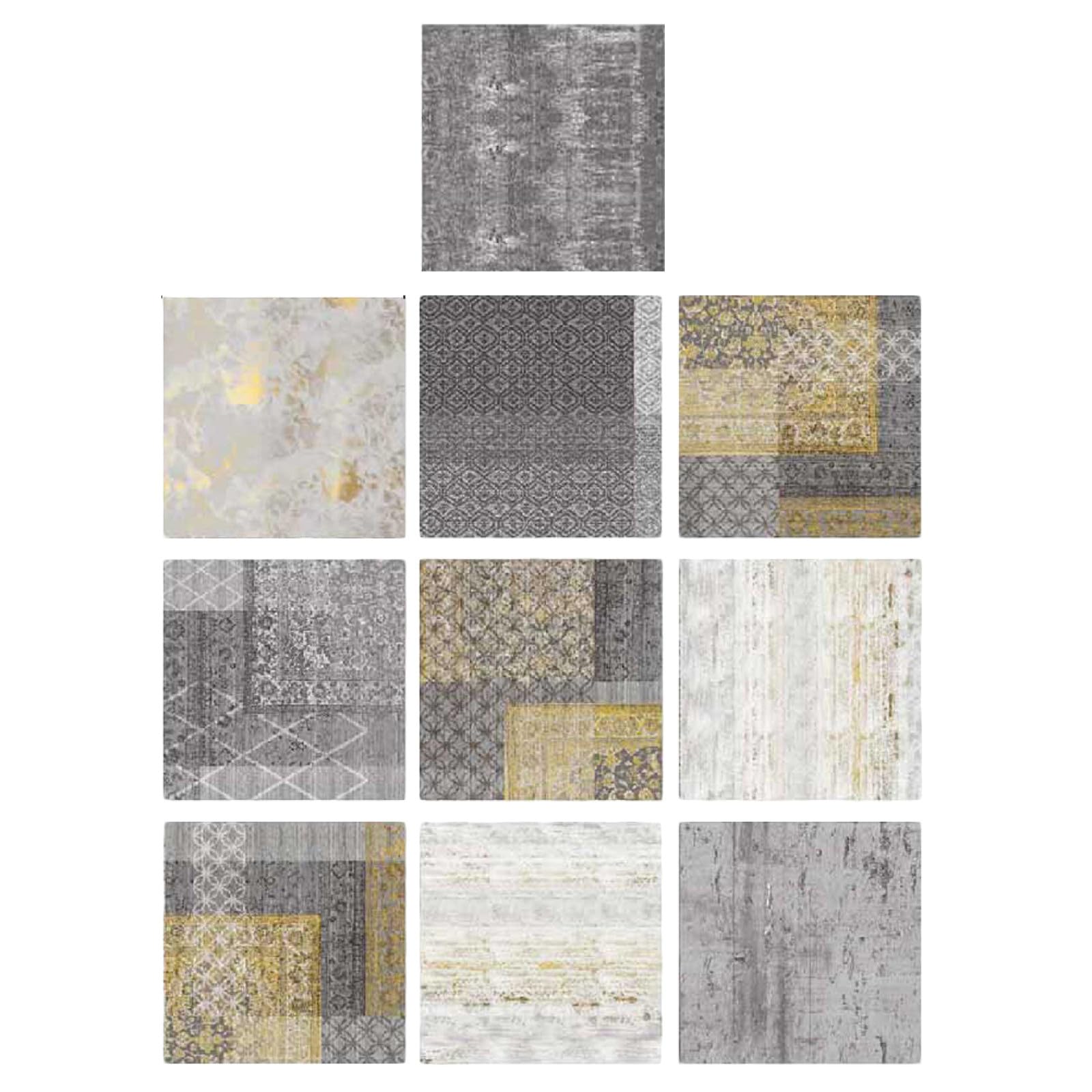 Autocollants pour carrelage scandinave ORFOFE de 10 pièces imperméables pour sol de maison