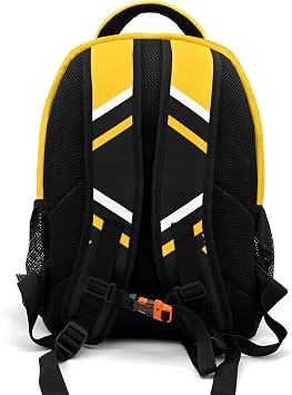 Personalized Cheer Yellow Black Cheerleader Backpack